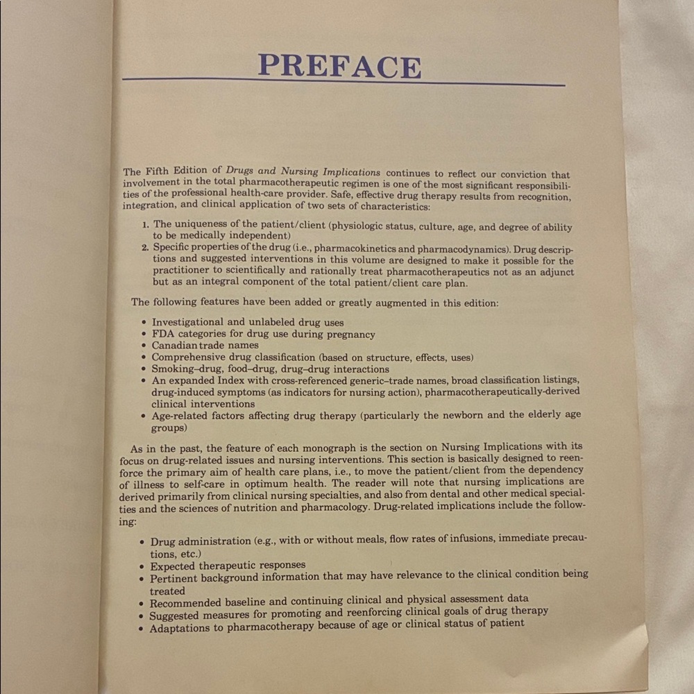 Govoni & Hayes Drugs and Nursing Implications Book Edition 5 - Picture 8 of 8